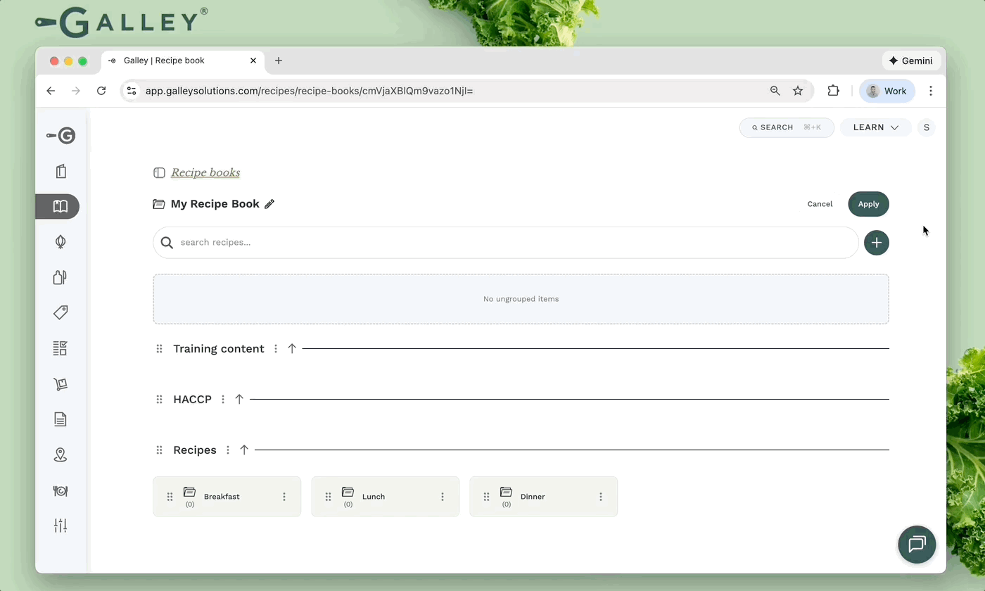add recipe to recipe book