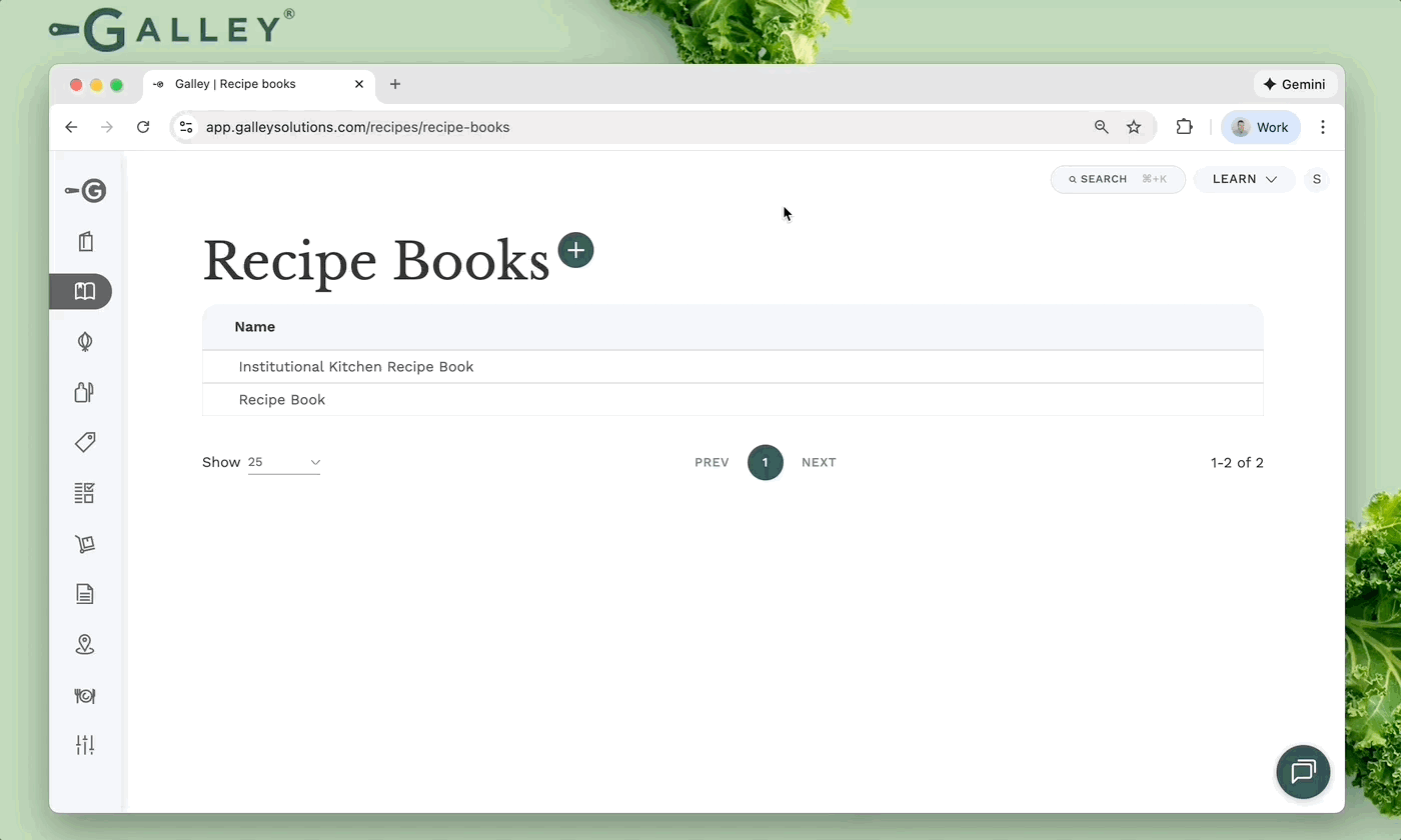 create recipe book
