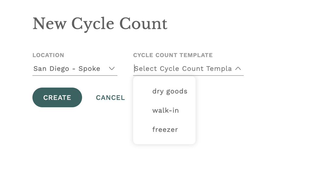How do I apply Cycle Count Templates?