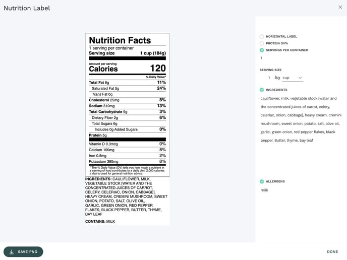 nutritionLabelSettings